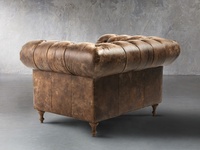 Luxus möbel Modernes Design Kunstleder Chesterfield Sessel, Einsitzer Sofa, Wohnzimmer Sofa