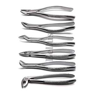 Pinzas de extracción Molar inferior de ortodoncia de alta calidad, juego de 6 piezas, alicates dentales de acero inoxidable, Kit de herramientas quirúrgicas - Product Image 1