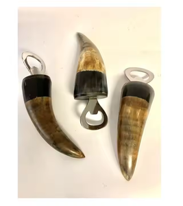 Tire-bouchon et ouvre-bouteille à poignée en corne de buffle Vintage de haute qualité - Product Image 5