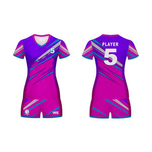 Meilleur ensemble d'uniformes de volleyball unisexe sur mesure respirant avec des techniques imprimées pour votre propre style - Product Image 6