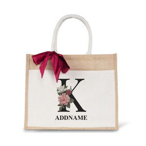 Vente en gros grand sac de plage fourre-tout en toile de jute naturel écologique imprimé personnalisé sac Shopper uni en toile de jute avec revêtement - Product Image 5