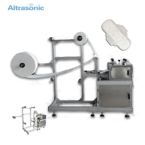 Auto Counter Ladies Sanitary Towel Making Paper Table Ultrasonic Sanitary Napkin Cutting Machine