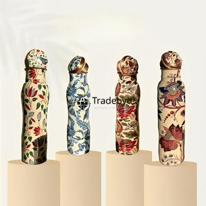 ขวดทองแดงรักษ์โลกที่สง่างามเหมาะสำหรับเป็นของขวัญสไตล์สุขภาพและความต้องการน้ำในชีวิตประจำวันในการซื้อขายสินค้าชิ้นเดียว - Product Image 4