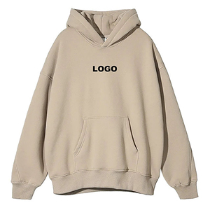 High Quality 500gsm Heavyweight Pullover Hoodie French Terry <b>Hoodies</b> Drop Shoulder No <b>Strings</b> Heavy Oversized Men <b>Hoodies</b> - Product Image 2