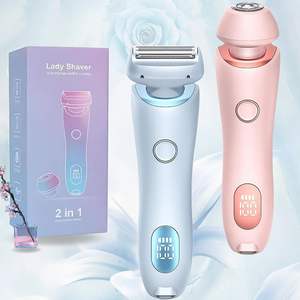 Depiladora Eléctrica para Mujer, para Bikini, Brazos y Piernas, Depilación en Seco/Húmedo, Cabezal Extraíble, IPX7, Lavable, Indolora, para Vello Púbico - Product Image 4