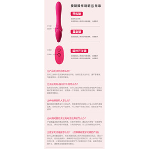 เครื่องสั่นแบบไร้สายแบบสองหัวสำหรับผู้หญิง-เครื่องนวดไฟฟ้าสำหรับผู้ใหญ่ 42 ชิ้น - Product Image 3