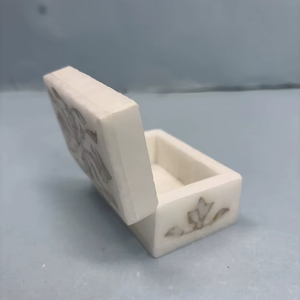 Joyero clásico de mármol blanco | Recuerdo decorativo al por mayor para mujer - Product Image 2