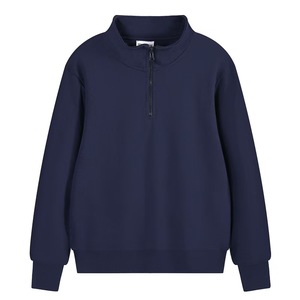 Chaqueta con capucha de lana abullonada de gran tamaño personalizada para hombre, cremallera en medio pecho, 3D digital impresión en relieve, ajuste holgado bordado - Product Image 4