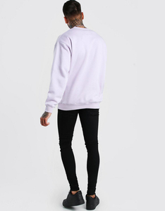 Sweat-shirt à col rond oversize en molleton bouclette 100 % coton pour homme, vente en gros, épaules tombantes, personnalisable OEM - Product Image 2