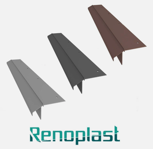 Renoplast ®   Perfil de aluminio para aleros K10R, acabados para terrazas y balcones, suelos de resina, sistemas de drenaje - Product Image 1