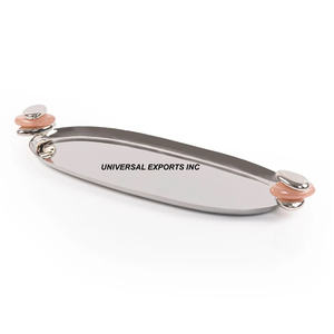 Bandeja de Chocolate de Metal de alta calidad decorativa de boda hecha a mano de lujo elegante mesa superior duradera sostenible ecológica - Product Image 2