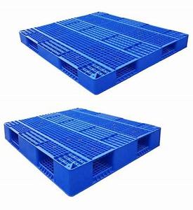 ถาดพาเลทพลาสติก HDPE ทนทานทนทานแบบยูโรชั้นวางสีสันสดใสแบบรีไซเคิลได้สำหรับการจัดเก็บคลังสินค้าทางอุตสาหกรรมแบบหน้าเดียว - Product Image 4