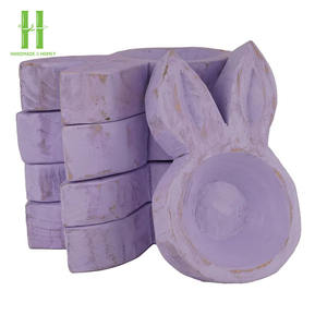 Tazón de masa de madera de conejito de Pascua de alta calidad, producto hecho a mano lavado de la decoración del hogar de Pascua de Vietnam - Product Image 4