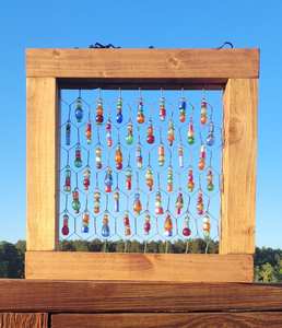 Tenture murale de meilleure qualité pour l'exportation B2B Coton écologique avec design abstrait sur un décor en bois fait à la main - Product Image 2