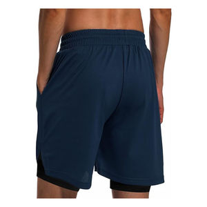 กางเกงขาสั้นผู้ชายชุดกีฬา 2 In 1 การบีบอัดจ๊อกกิ้งกางเกงสั้นสองชั้นกางเกงยิมฟิตเนสการฝึกอบรมกีฬากางเกงขาสั้น - Product Image 4