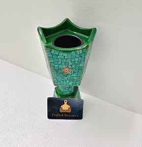 Brûleur d'encens best-seller Mosaïque verte mubkhakar Accents gemme turquoise verte Décoration intérieure Brûleur de parfum Bakhoor Au meilleur prix - Product Image 5