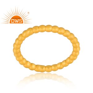 Último diseño de anillo de banda de declaración chapado en oro de 18 quilates de plata esterlina joyería personalizada para mujer regalo para ella - Product Image 3