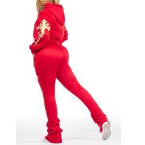 Ensemble de survêtement de sport pour femmes, ensemble de survêtement de jogging, coupe-vent, confortable, respirant, tenue de sport pour l'entraînement physique - Product Image 6