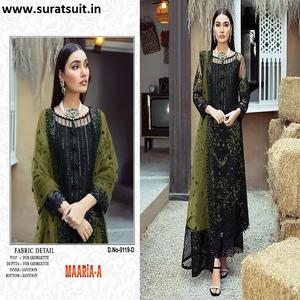 Traje de salwar paquistaní negro - Product Image 4