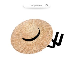 Sombrero de Paja para Mujer, Ala Ancha en Forma de Concha, 100% Natural, Protección Solar para Verano, Sombrero para Exteriores, OEM Personalizado Viettimecraft - Product Image 2