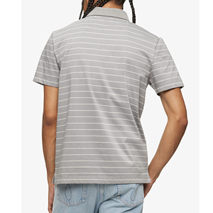 Polo uni à manches courtes de style tendance pour hommes, dernier modèle avec sublimation personnalisée OEM, motif solide à bas prix - Product Image 4