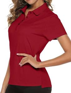 Venta caliente nueva moda mujer Polo camiseta verano Polo camiseta mejor calidad mujeres Polo camisetas venta al por mayor tarifa OEM - Product Image 2