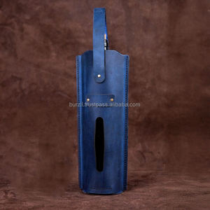 Bolsa de vino Soporte de Cuero 100% Hecho a mano Original Elegante Durable y diseño único 2017 - Product Image 5