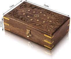 Caja de anillos reciclable de papel Joyero de madera de lujo con exterior pulido para almacenamiento suave Precio más bajo de HF CRAFTS - Product Image 3