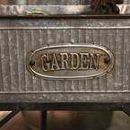 Jardinières en métal galvanisé avec supports (lot de 2) jardinières rectangulaires en métal galvanisé avec supports - Product Image 6