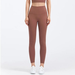 Legging 100% coton au design unique pour femme, à un prix raisonnable pour une utilisation en extérieur, quantité minimale de commande bas avec logo personnalisable, tissu tricoté à la taille - Product Image 3