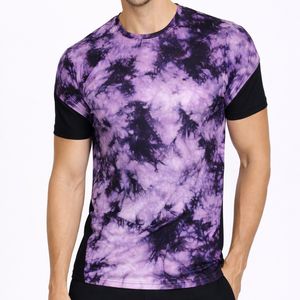 T-shirt tie-dye premium pour homme, haute qualité, 100% coton tricoté, manches courtes, écologique, anti-plis, style streetwear décontracté - Product Image 1