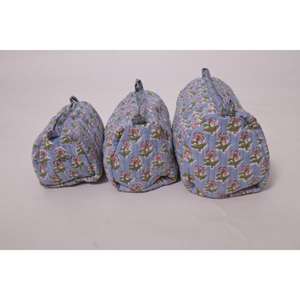 Indian Cotton Durable Portable Large Fashion Printed for Bag Travel Makeup Zipper Cosmetic <b>Pouch</b> - Product Image 2