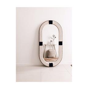 Handmade Nautical Hampton Style OVAL NAVY Rope <b>Mirror</b> <b>Large</b> 120cm X 60cm Handmade by Adiba Home Decor - Product Image 1