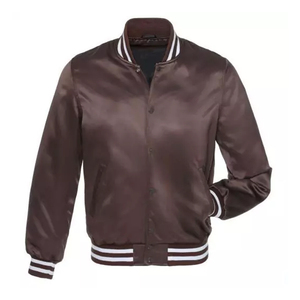 <b>Men</b> Satin Varsity <b>Jacket</b> Baseball Style <b>Lightweight</b> Bomber <b>Jacket</b> Custom Logo Wholesale - Product Image 5
