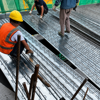 Plateforme de construction en treillis d'acier pour la construction de bâtiments de grande hauteur, plaque de pont rapide pour système de dalle en béton armé