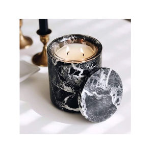Made of Black and White <b>Marble</b> <b>Candle</b> Holder Wholesale Home Decorative Tealight <b>Candle</b> Holder and Votives Lighting Accessories - Product Image 1
