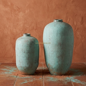 Guci Bala S Vase Urne de Sol Rustique en Terre Cuite Tosca, Pot en Céramique Artisanale, Récipient Décoratif en Grès, Vente en Gros - Product Image 5