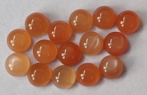 Natural <b>Peach</b> Moonstone Round 7mm Cabochon Flat Back - <b>Top</b> Quality Flashy <b>Peach</b> Moonstone Cabochon Loose Round Gemstone - Product Image 4