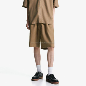 Latest Fashion Wear Shorts Set for Men Solid Color Men Shorts Set <b>Street</b> Wear Short Set for Adult - Product Image 2