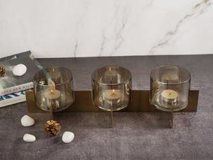 Portavelas de moda, tarro de vela de cristal de alta calidad, elegante, otros candelabros, linternas y para decoración del hogar - Product Image 3