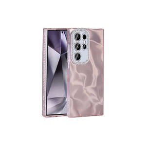 Coque de luxe antichoc en silicone TPU souple rose avec strass et design Airbag pour Samsung Galaxy S24 Ultra - Product Image 1