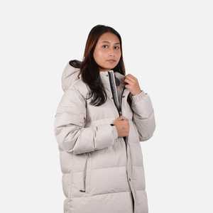 Lhotse Long Down Ladies Jacket Navigate-GRAE High Collar Reversible Puffer Coat Casual Style Waterproof Warm for Spring Season - Product Image 4