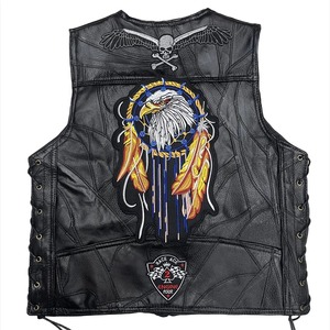<b>Heated</b> Men's Motorcycle <b>Vest</b> Skull Embroidery Moto Club Sleeveless Jacket Waistcoat Street Biker Punk Veste Fabric <b>Heated</b> <b>Vest</b> - Product Image 5