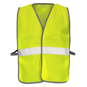 Gilet zippé à bande réfléchissante pour hommes, sans manches, pour la sécurité dans la construction - Product Image 2