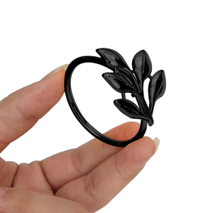 Servilletero de Metal respetuoso con el medio ambiente, revestimiento negro, boda, Hotel, restaurante, fábrica, servilleteros personalizados - Product Image 1