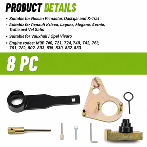 Kit d'outils de calage moteur M9R 2.0 DCi <span class=keywords><strong>CDTi</strong></span> pour Renault Nissan <span class=keywords><strong>Opel</strong></span> Vauxhall, jeu de blocage d'arbre à cames et de vilebrequin - Product Image 2