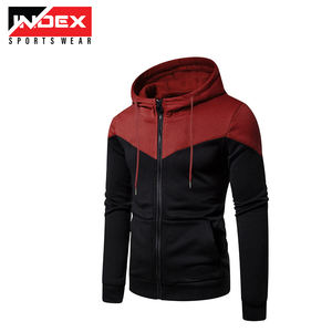 Venta caliente logotipo personalizado cremallera sólido invierno Sudadera con capucha de alta calidad para hombre deportes pulóver sudaderas con capucha - Product Image 3