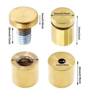Support de fixation <span class=keywords><strong>pour</strong></span> panneau publicitaire en verre acrylique personnalisé, cadre en acrylique noir, or, argent, vis de fixation, <span class=keywords><strong>clou</strong></span> <span class=keywords><strong>pour</strong></span> suspension - Product Image 2