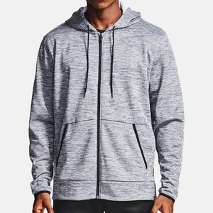 2025 sudaderas con capucha de algodón 100% para hombre, sudaderas de manga larga con cremallera, ropa deportiva de invierno ajustada de gran tamaño para Fitness, teñida lisa - Product Image 1