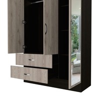 Armoire moderne en miroir avec miroir et tiroirs, vente en gros